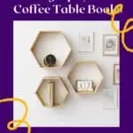a pin with wall shelves decorated with Photography Coffee Table Books
