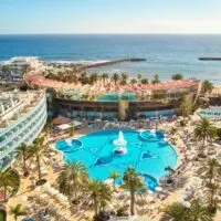 aerial view of the Mediterranean Palace - Playa de las Américas in Tenerife, where to stay in Tenerife in February