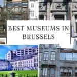 a facade on an old building with trees infront, a facade of a Royal Museums of Fine Arts of Belgium with stone carvings and statues, backyard of a gated museum with a green field, an art nouveau building with a red car parked on front