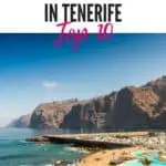 a pin with an aerial view with a Tenerife coast, Romantic Hotels In Tenerife