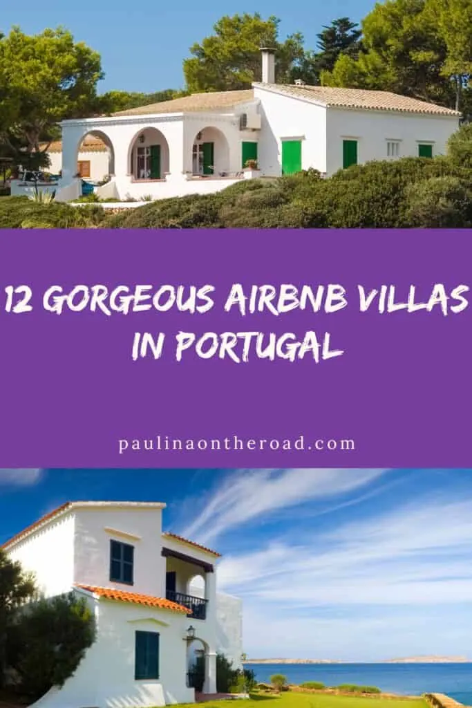 a pin with 2 photos related to Airbnb Villas In Portugal.