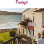 a pin with the sea view from one of the best Airbnb Villas In Portugal.