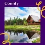 a pin with a lake cabin, Cabins To Rent In Door County