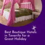 a pin with a lovely bedroom at one of the Best Boutique Hotels in Tenerife