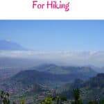 a pin with a mountain view, Where To Stay In Tenerife For Hiking