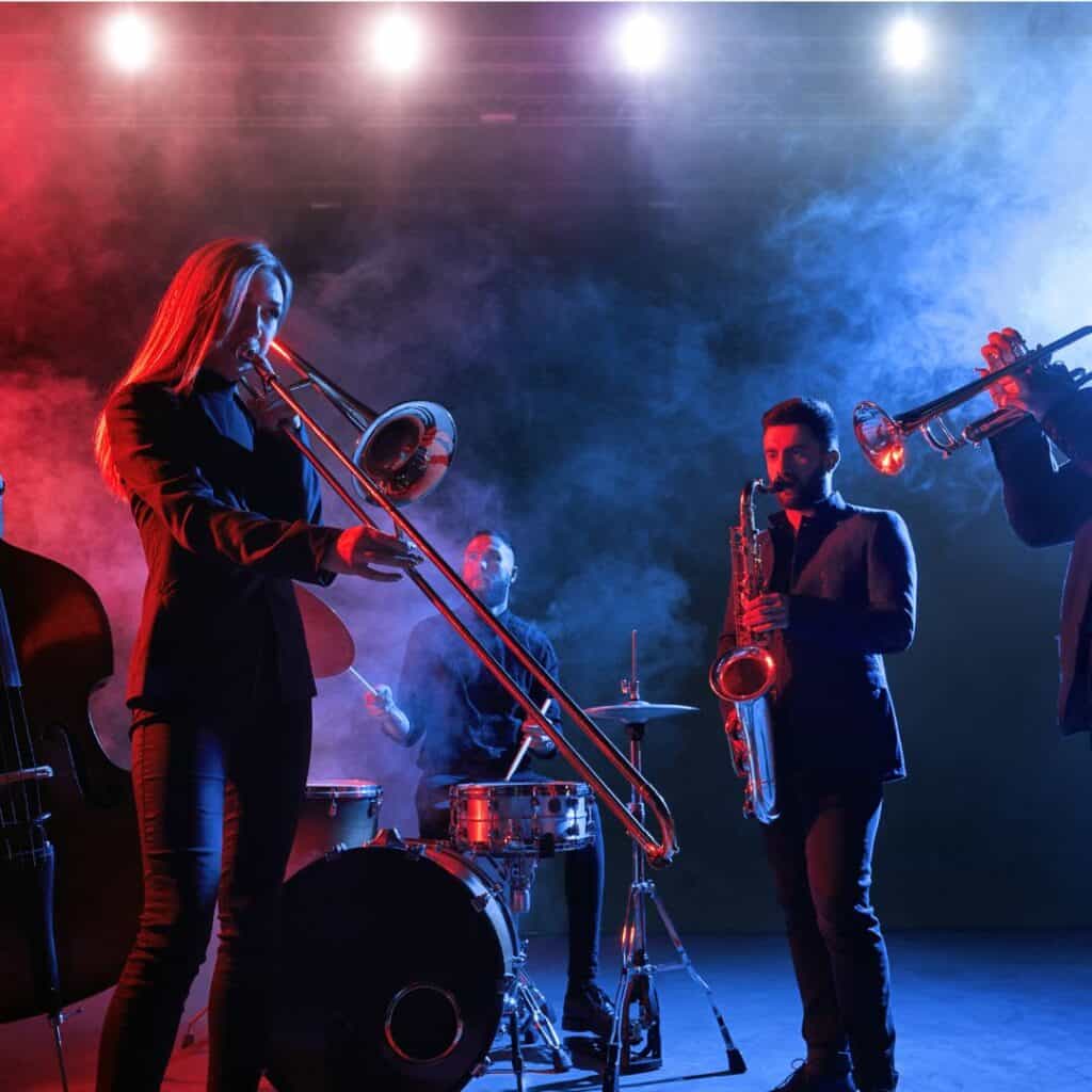 jazz band performs at club in luxembourg