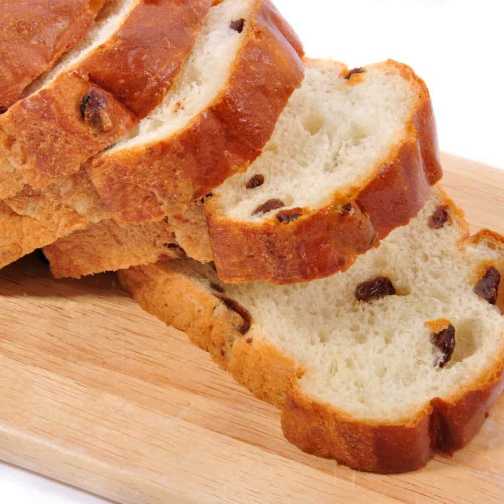 Kiermeskuch raisin bread loaf traditional Luxembourg desserts