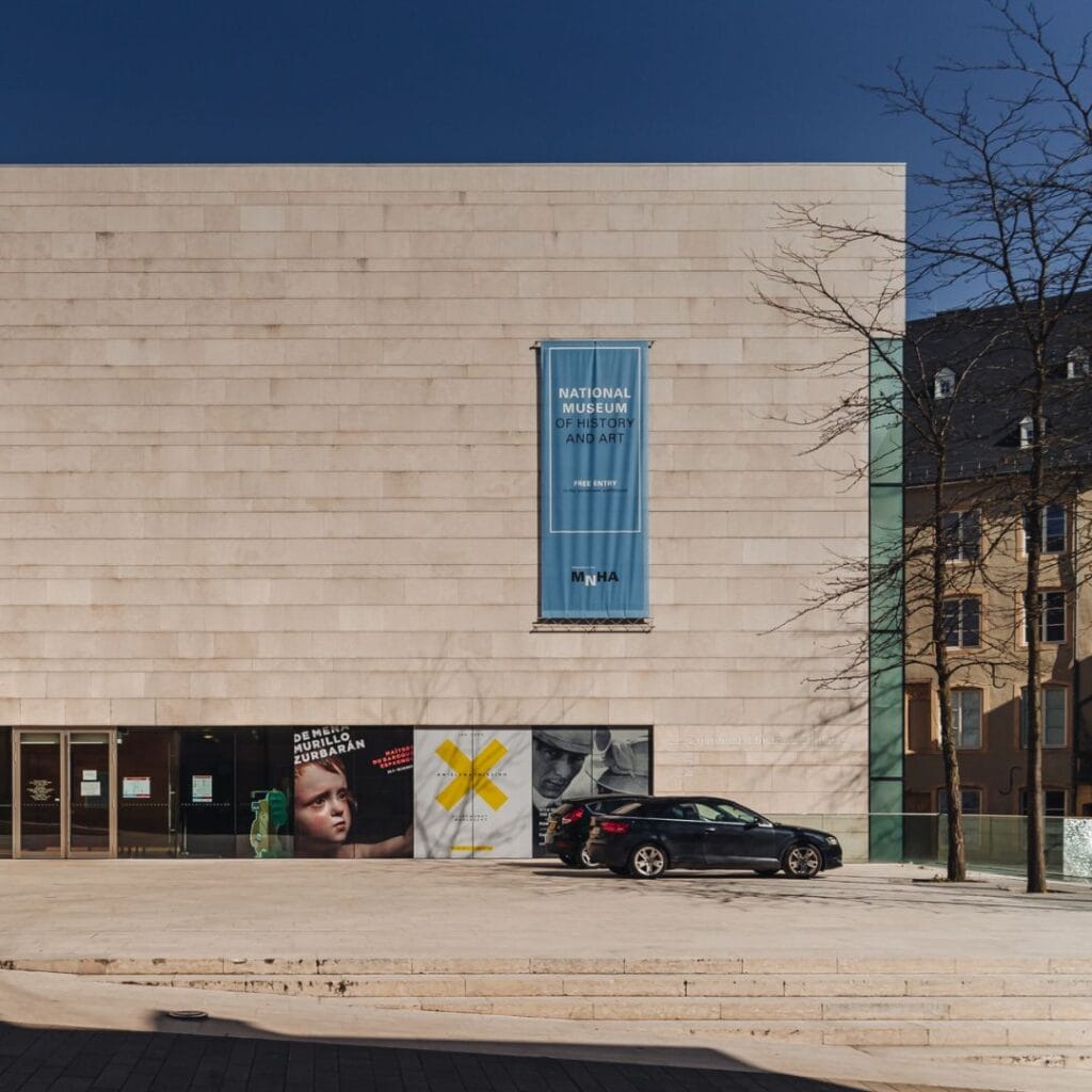Exterior shot of National Museum of History and Art in Luxembourg
