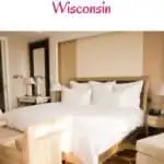 a pin with a bedroom at one of the best Resorts In Western Wisconsin