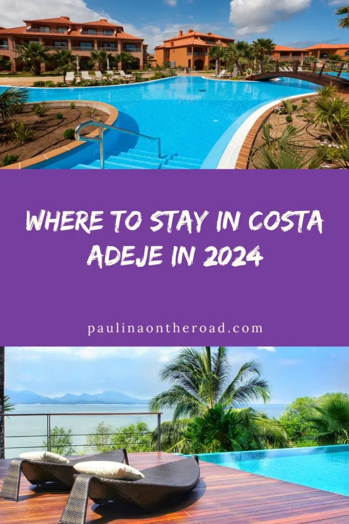 a pin with 2 photos related to Where To Stay In Costa Adeje