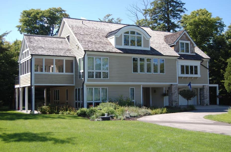 exterior of the Private and Luxury Family Compound in Door County, Wisconsin