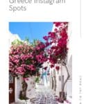 A Pinterest pin about Paros Greece Instagram spots