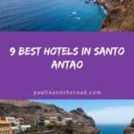 a pin with 2 photos related to best hotels in Santo Antao