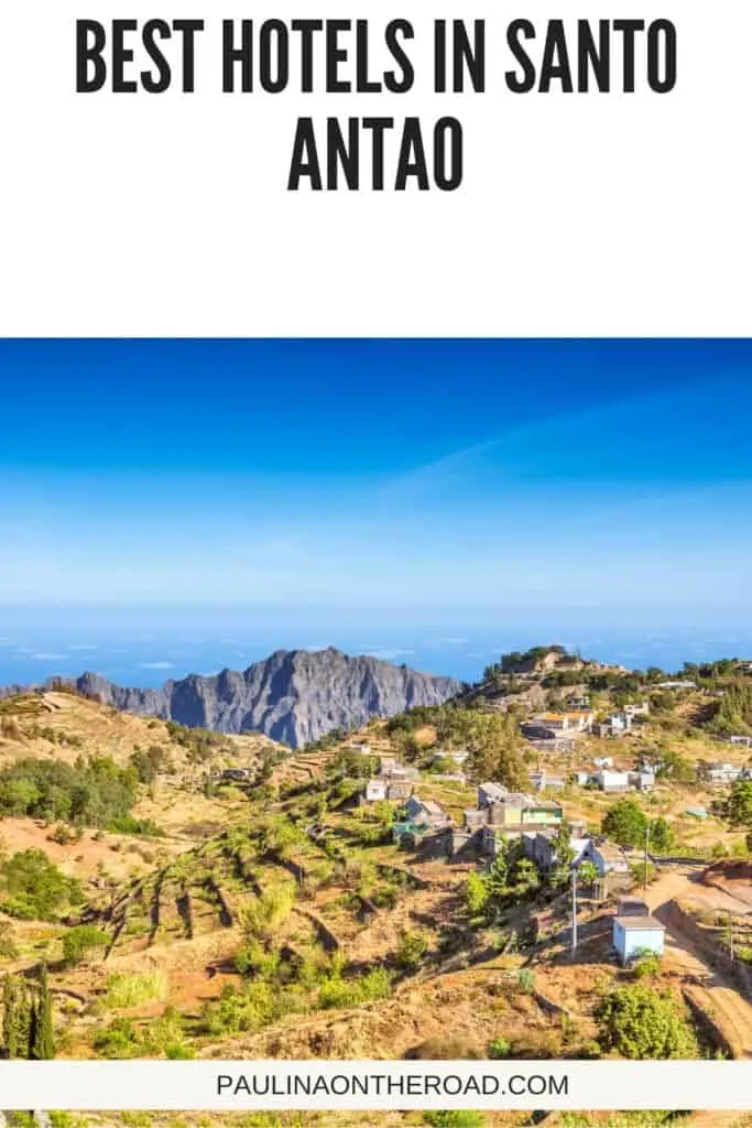 a pin with a village where you can find some of the best hotels in Santo Antao