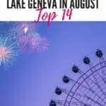 a ferris wheel with colorful fireworks in the sky