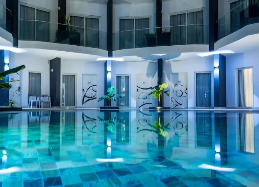 pool area at the Ouril Hotel Mindelo, Cape Verde