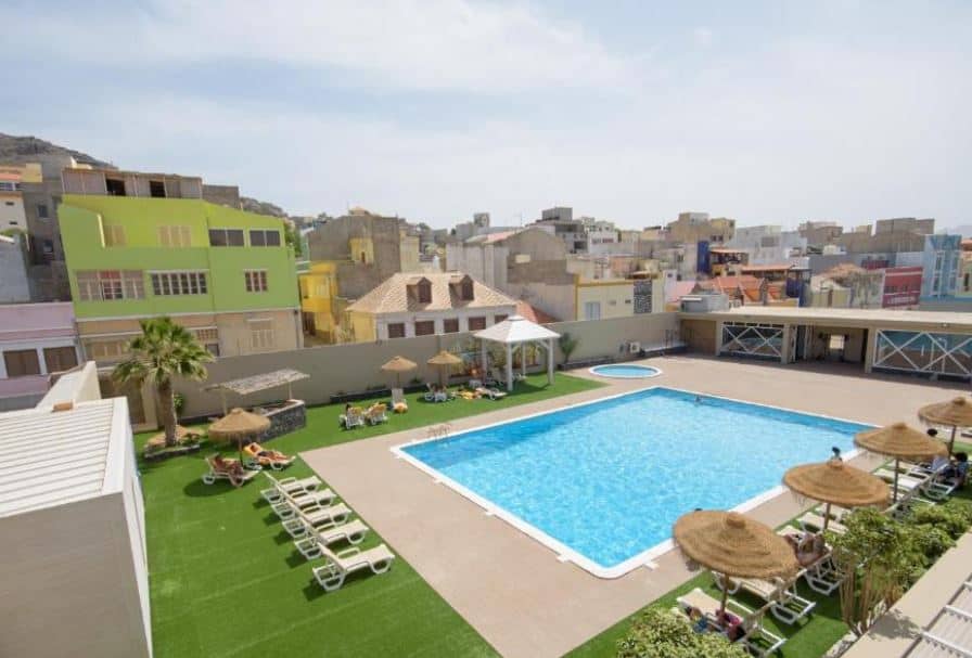 pool at Oasis Porto Grande in Mindelo, Cape Verde