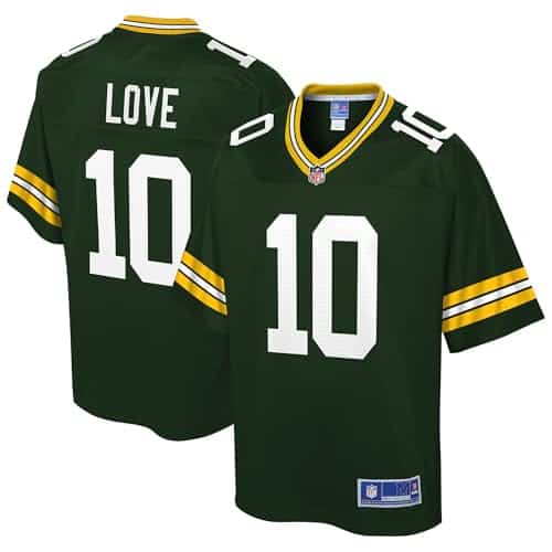 NFL PRO LINE Men's Jordan Love Green Green Bay Packers Team Player Jersey image