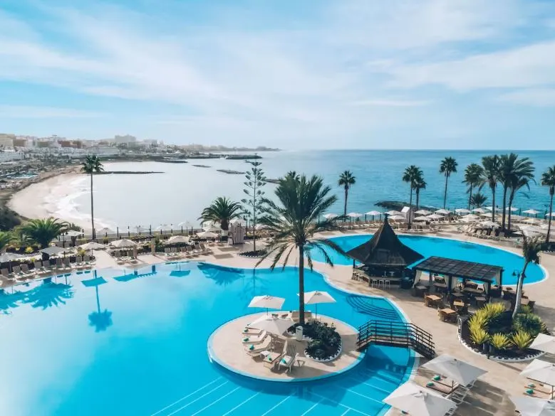 pool area seen from above at Iberostar Selection Anthelia in Adeje, tenerife