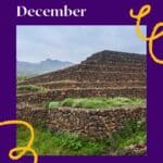 Scenic view of the Pyramids of Guimar in Chacona on the island of Tenerife, Canary Islands, Spain