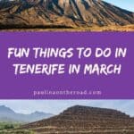 an image of a mountain with snow on top with the blue sky at the back; Scenic view of the Pyramids of Guimar in Chacona on the island of Tenerife