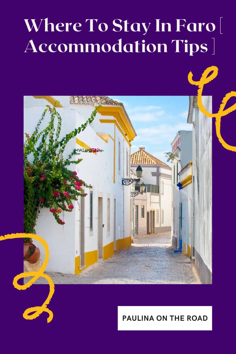 where to stay in Faro a pin with a street in Faro, Where to stay in Faro