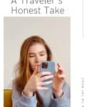 a woman looking at her phone about to press something