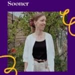 Why I Switched to Linen for Travel Lintico Discovery | Paulina | Woman wearing a black shirt, white top, and linen pants with a garden at the background